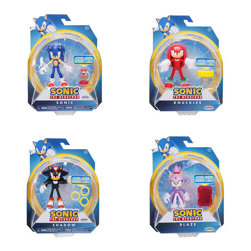 Sonic 4 Inch Articulated Figures With Accessory Wave 14 - Assorted