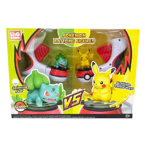 Pokemon Battling Figures Pikachu And Bulbasaur