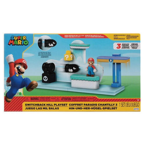 Nintendo 2.5" Super Mario Switchback Hill Playset