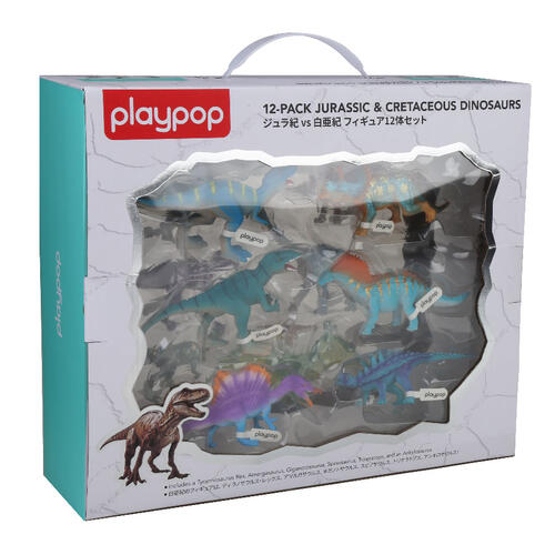 playpop 12-Pack Jurassic & Cretaceous Dinosaur