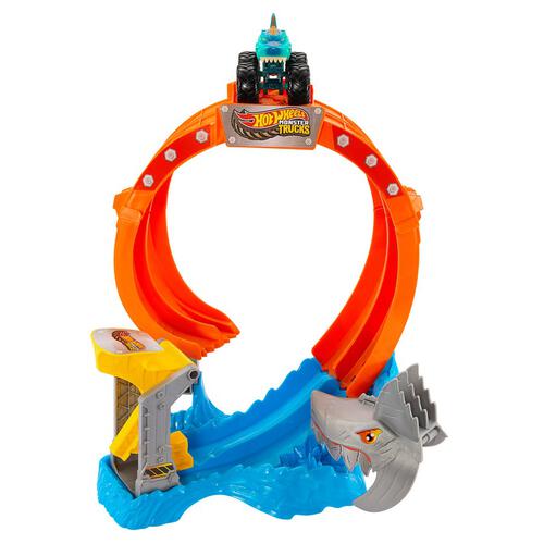 Hot Wheels Monster Truck Corkcrew Shark Smash
