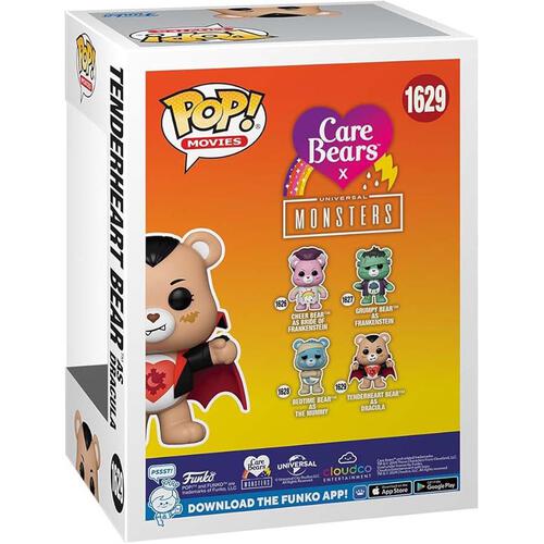 Funko Pop! Universal Monsters x Care Bears - Tenderheart Bear as Dracula