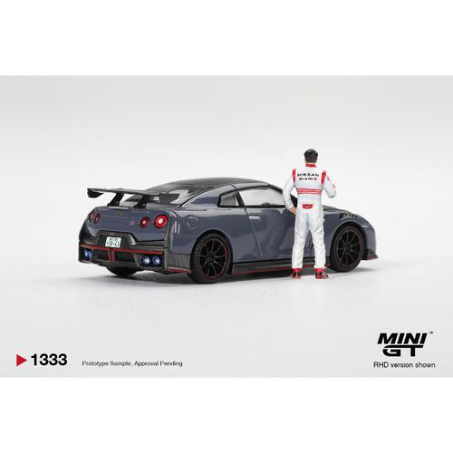 (Pre-order) Mini Gt Nissan Gt-R Nismo 2024 Tsukuba Production Car Lap Record W/ Matsuda Figure Tsugio Matsuda Collection (Expected January 2027)