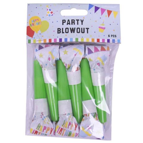 Amscan Party Blowouts 6 Pieces