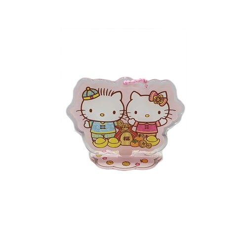 (Free Gift) Sanrio Hello Kitty & Dear Daniel Pink Acrylic Bag Charm