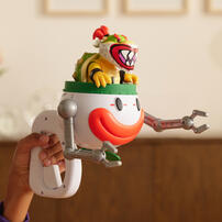 The Super Mario Galaxy Movie - 5&rdquo; Bowser Jr. with Clown Car, Paintbrush and Water-Reveal Stickers 