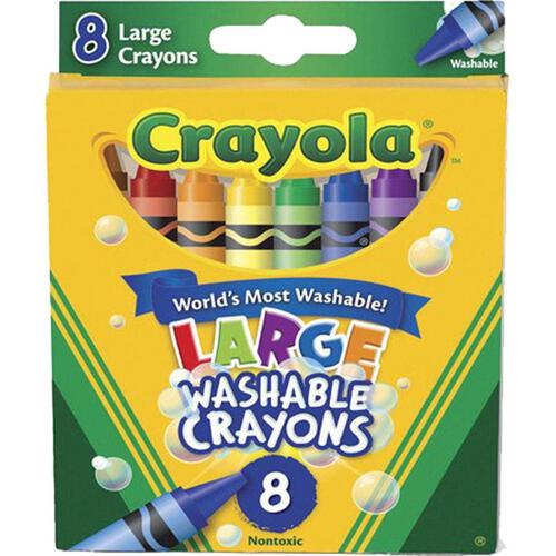 Crayola 8 Pack Large Washable Crayons