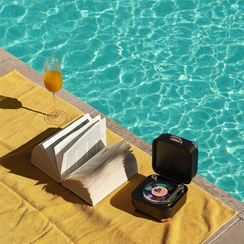 playpop Retro Vinyl Speaker - Black