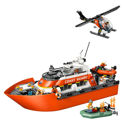 LEGO City Coast Guard Rescue Boat & Helicopter 60504