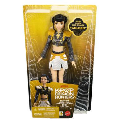 Kpop Demon Hunters Huntr/X Zoey &ldquo;Golden&rdquo; Singing Doll In Removable Outfit & 5 Posable Joints