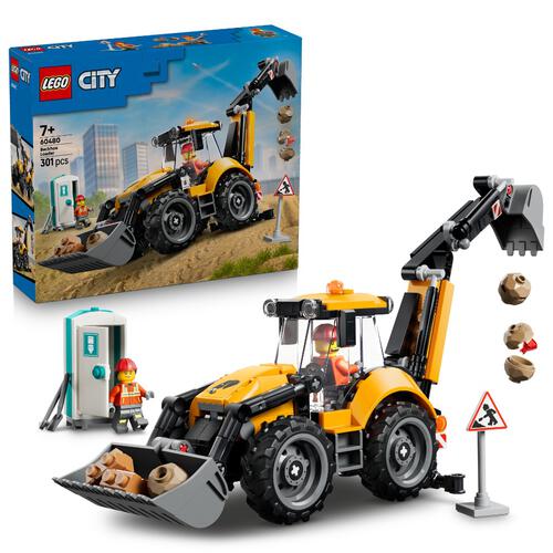 (Pre-order) LEGO City Yellow Backhoe Loader (Estimated Early June 2026)