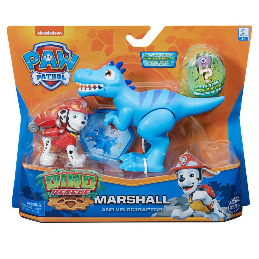 paw patrol dino marshall plush