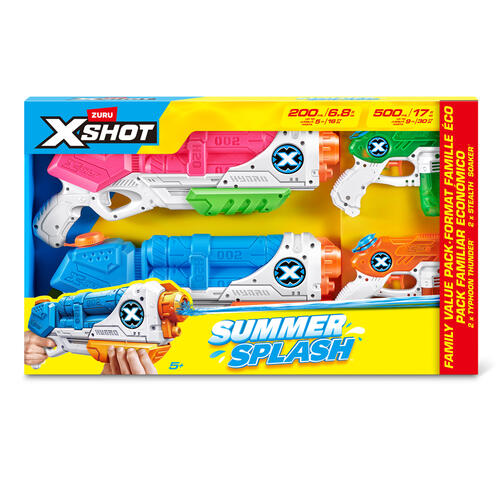 X-Shot Summer Splash Family Value Pack