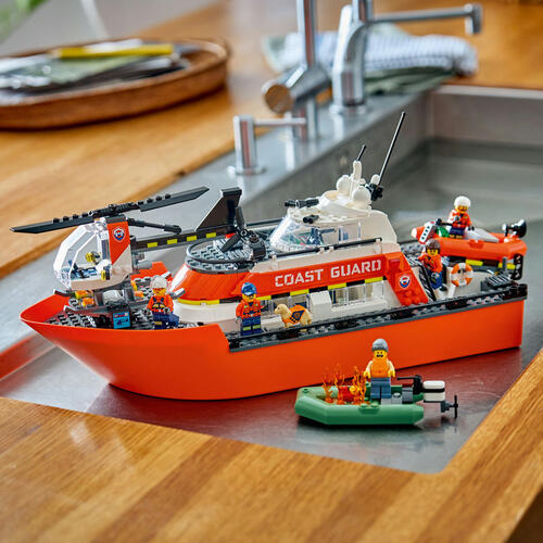 LEGO City Coast Guard Rescue Boat & Helicopter 60504