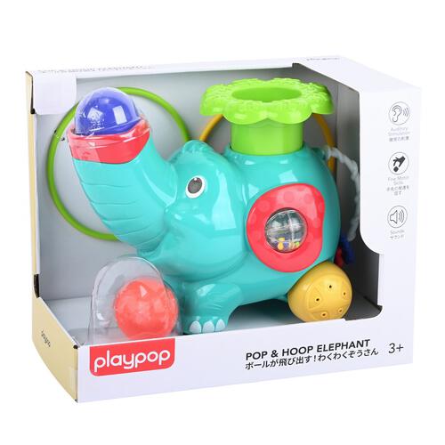 Playpop Pop N Hoop Roller Elephant B/O