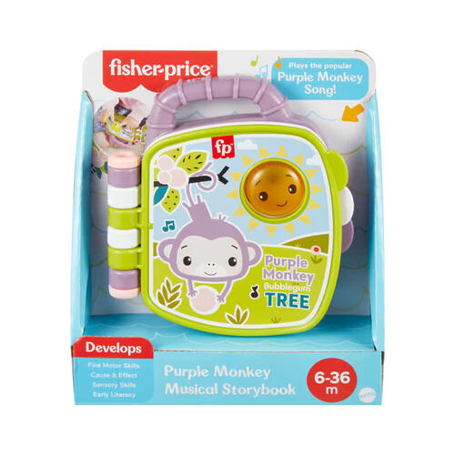 Fisher-Price Purple Monkey Musical Storybook