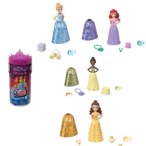 Disney Princess Party Series Color Reveal Dolls With 6 Surprises : Target