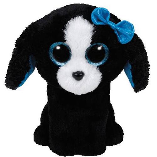 Ty Beanie Boos 6 Inch Tracey The Black-White Dog