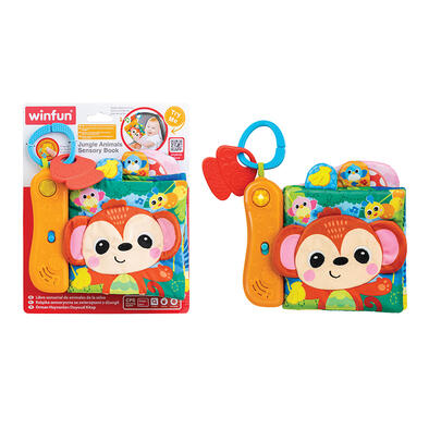 Winfun Jungle Animals Sensory Book