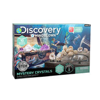 Discovery Mindblown Toy Mystery Crystals Geode Excavation Kit 14 Pieces