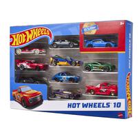 Hot Wheels Set Of 10 1:64 Scale Toy Trucks And Cars For Kids & Collectors