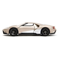 Pink Slips 1:32 2017 Ford GT Die-Cast Car, Toys for Kids and Adults (Metallic Gold)