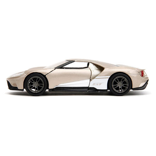 Pink Slips 1:32 2017 Ford GT Die-Cast Car, Toys for Kids and Adults (Metallic Gold)