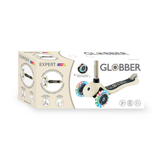 Globber Expert Lights Scooter - Sand