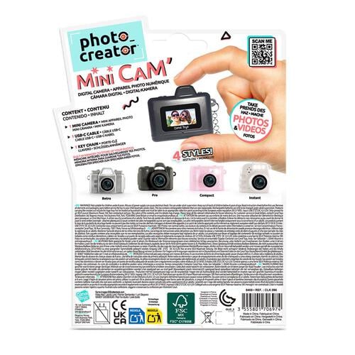 (Pre-order) Photo Creator Mini Cam' Digital Camera Kidult - Assorted (1Pc)  (Expected August 2026)