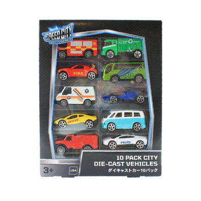 Speed City 10 Pack City Diecast Vehicles