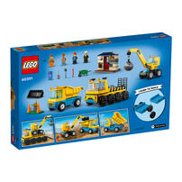 LEGO City Construction Trucks and Wrecking Ball 60391