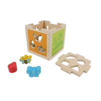playpop Wooden Sorting Cube