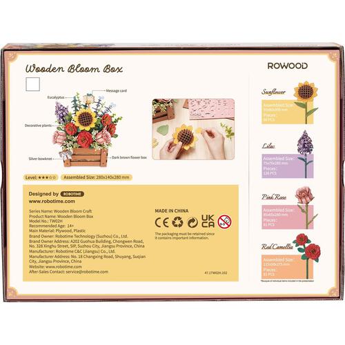 Rowood DIY Wooden Bloom Box