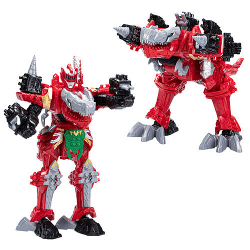 Power Rangers Dino Fury Combining Zords with Zord Link Build System