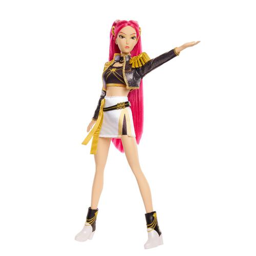 Kpop Demon Hunters Huntr/X Mira &ldquo;Golden&rdquo; Singing Doll In Removable Outfit & 5 Posable Joints