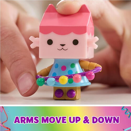 Gabby's Dollhouse, Celebration Series Baby Box Cat Bobble Figure with Dollhouse Furniture and Accessories