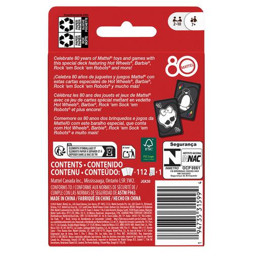 UNO Mattel 80th Ruby Red