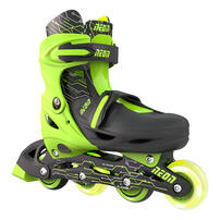 Yvolution Neon Combo Skates 2-in-1 Inline To Quad (Size 12-2) Green