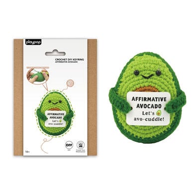 playpop Diy Crochet Keyring - Avocado