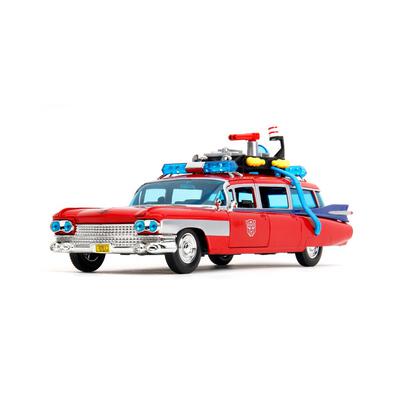 JADA 1:24 Ghostbusters Cadillac Ecto-1 X TF Optimus Prime