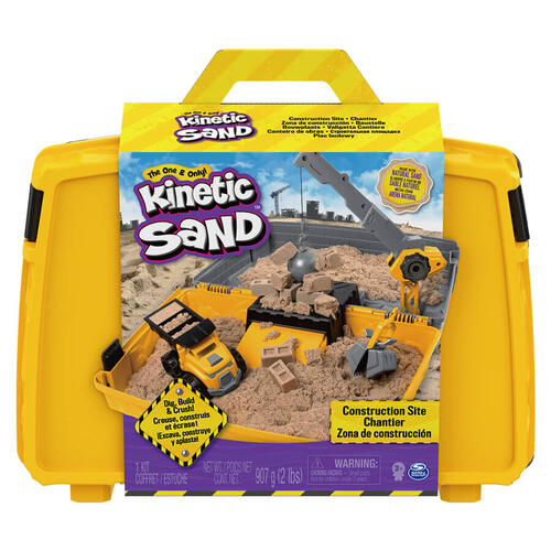 Kinetic Sand Construction Folding Sandbox - Assorted