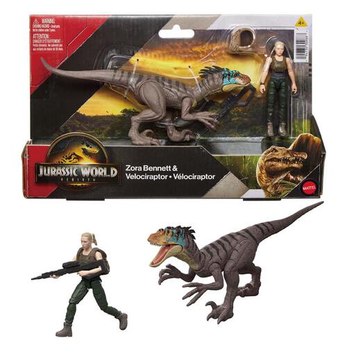 Jurassic World Rebirth Human & Dinosaur Figure Pack - Assorted