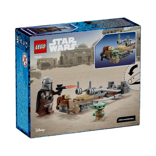 LEGO Star Wars The Mandalorian & Grogu&rsquo;s Speeder Bike 75436
