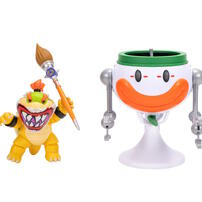 The Super Mario Galaxy Movie - 5&rdquo; Bowser Jr. with Clown Car, Paintbrush and Water-Reveal Stickers 