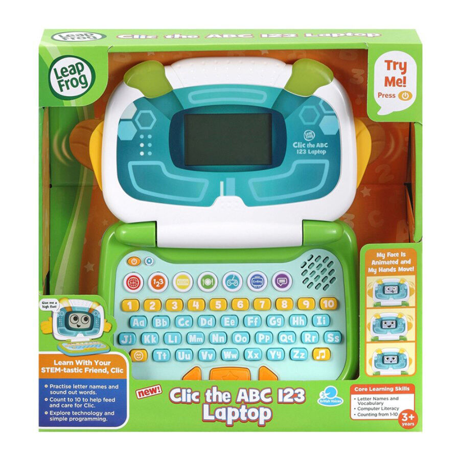 LeapFrog Clic The ABC 123 Laptop - Green | Toys”R”Us – Singapore
