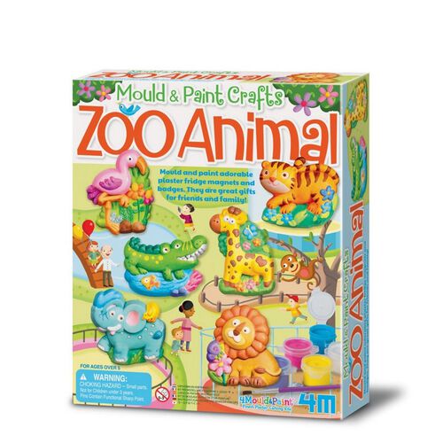 4M Mould and Paint Zoo Animals