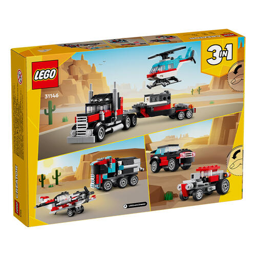 LEGO Creator Flatbed Truck with Helicopter 31146