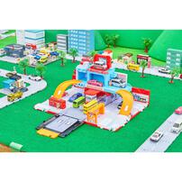 Tomica Vehicle Town Transforming Double-Decker Bus Station