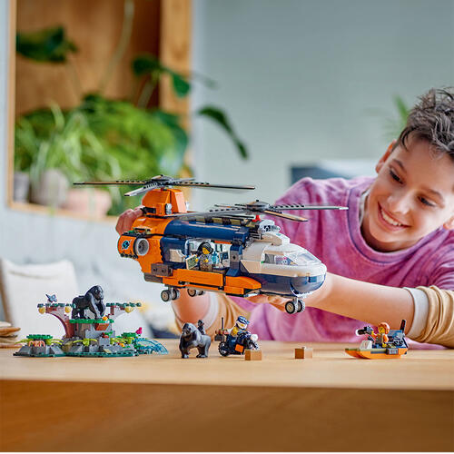 LEGO City Jungle Explorer Helicopter at Base Camp 60437