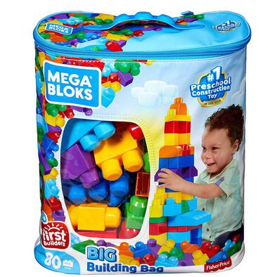 Mega Bloks Classic Big Building Bag 80 Pieces